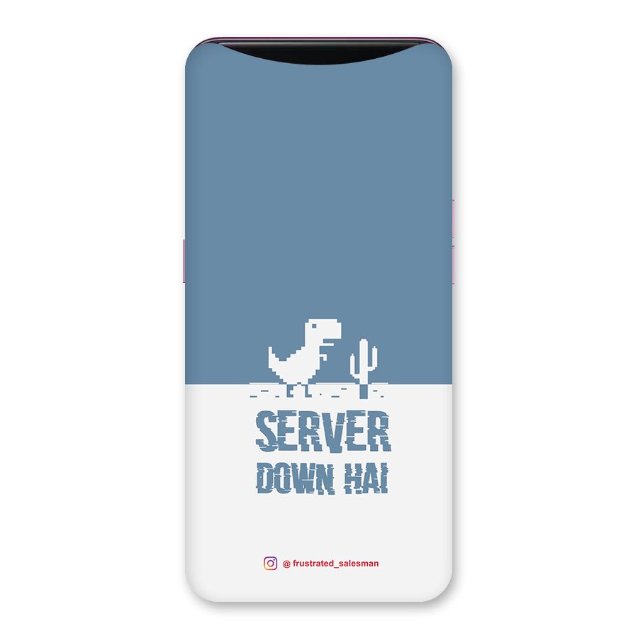 Server Down Hai SteelBlue Back Case for Oppo Find X
