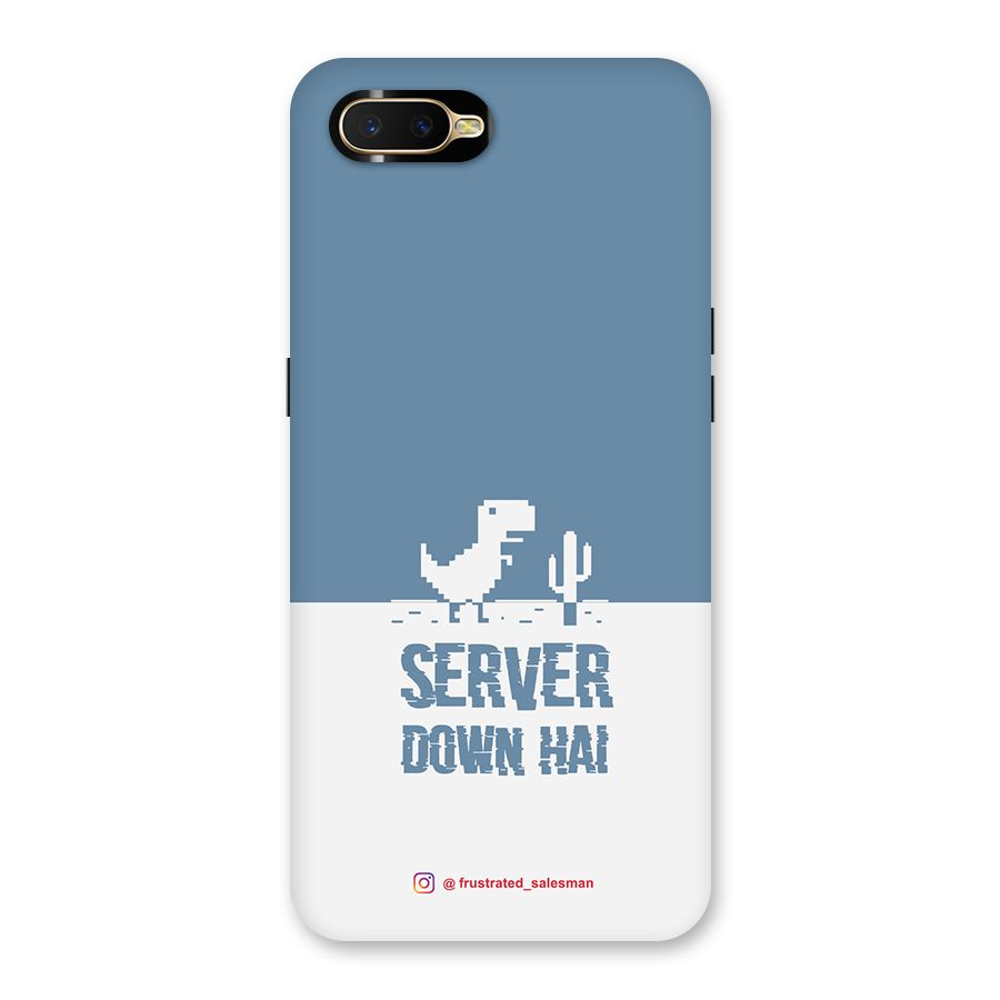 Server Down Hai SteelBlue Back Case for Oppo K1
