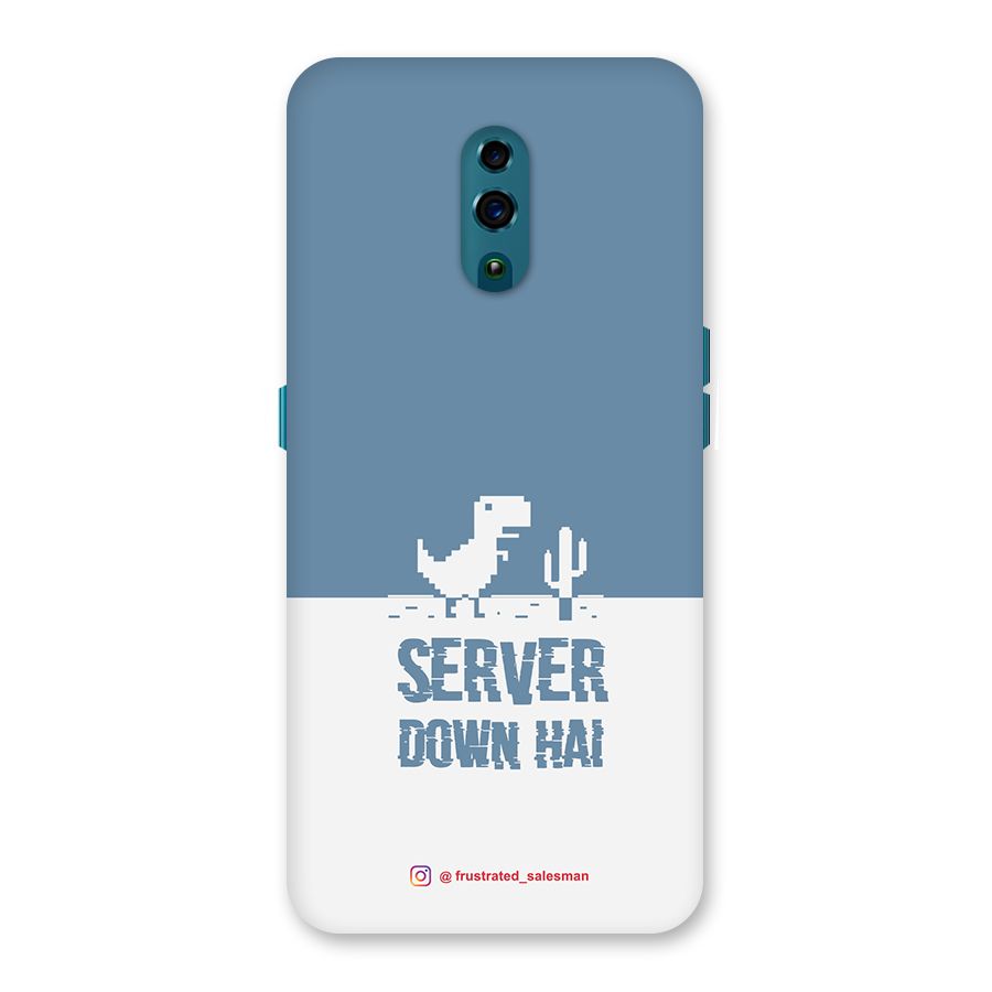 Server Down Hai SteelBlue Back Case for Oppo Reno