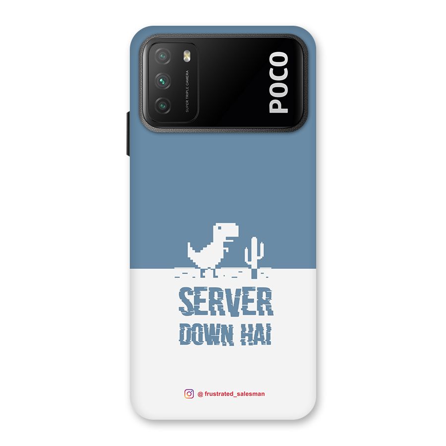 Server Down Hai SteelBlue Back Case for Poco M3