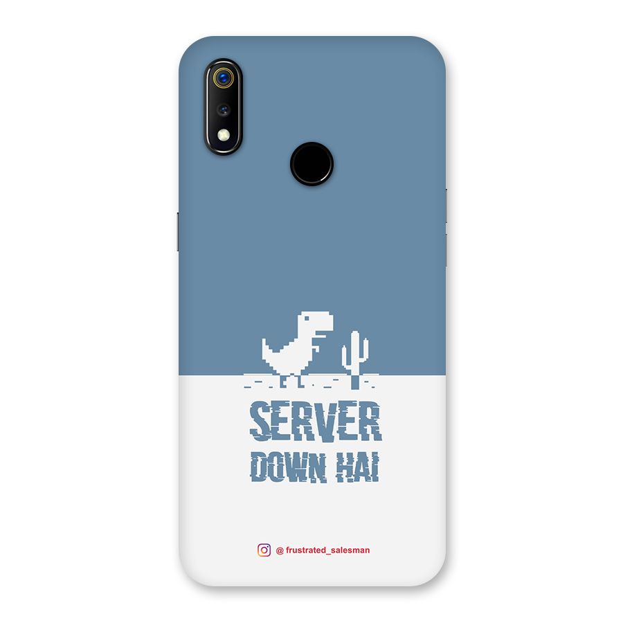 Server Down Hai SteelBlue Back Case for Realme 3