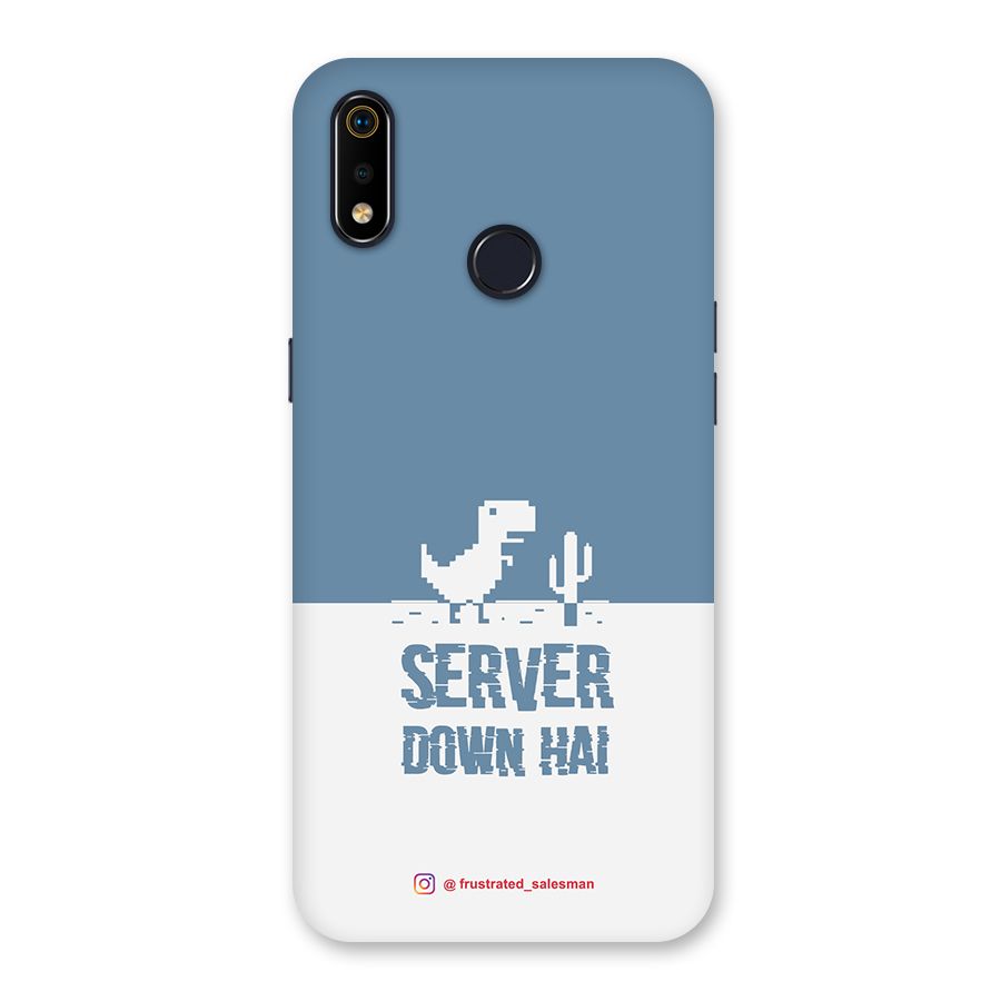Server Down Hai SteelBlue Back Case for Realme 3i