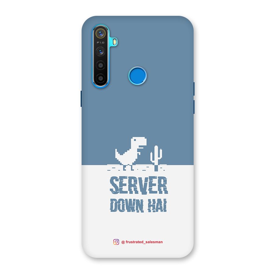 Server Down Hai SteelBlue Back Case for Realme 5s