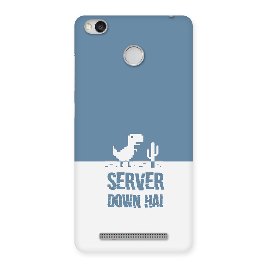 Server Down Hai SteelBlue Back Case for Redmi 3S Prime