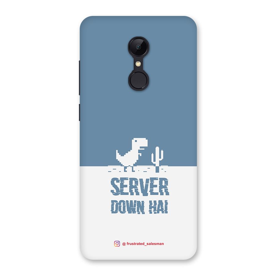 Server Down Hai SteelBlue Back Case for Redmi 5