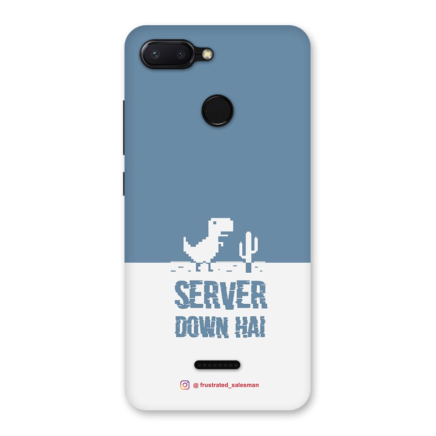 Server Down Hai SteelBlue Back Case for Redmi 6