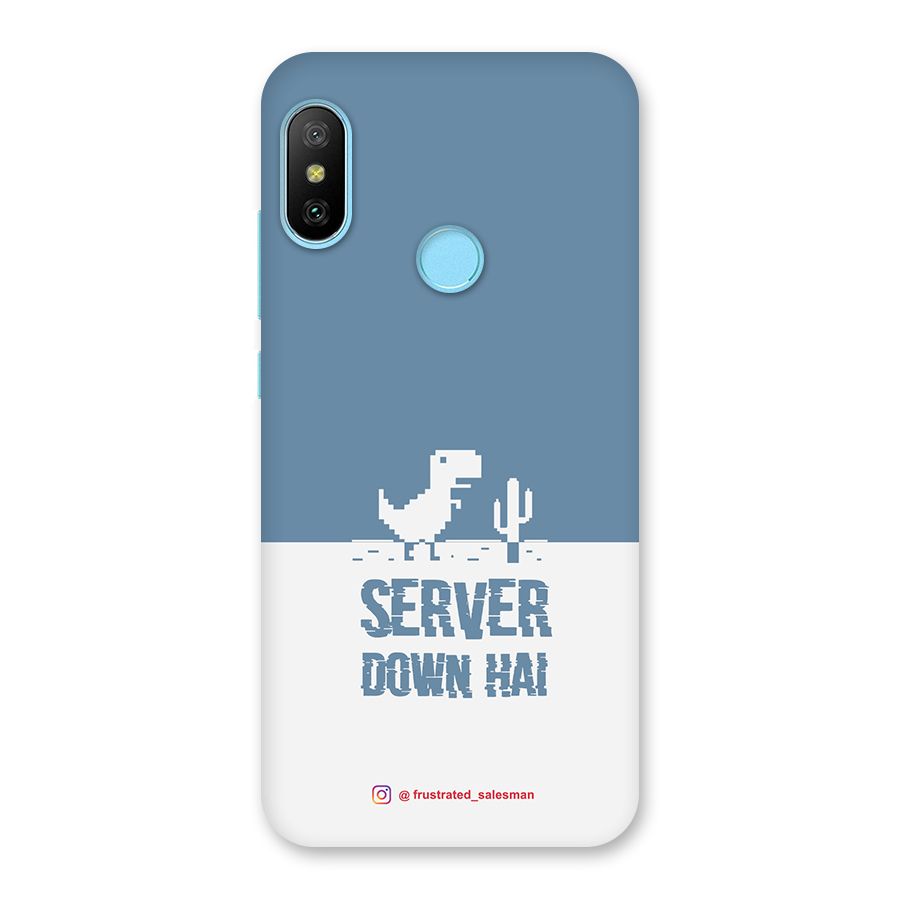 Server Down Hai SteelBlue Back Case for Redmi 6 Pro