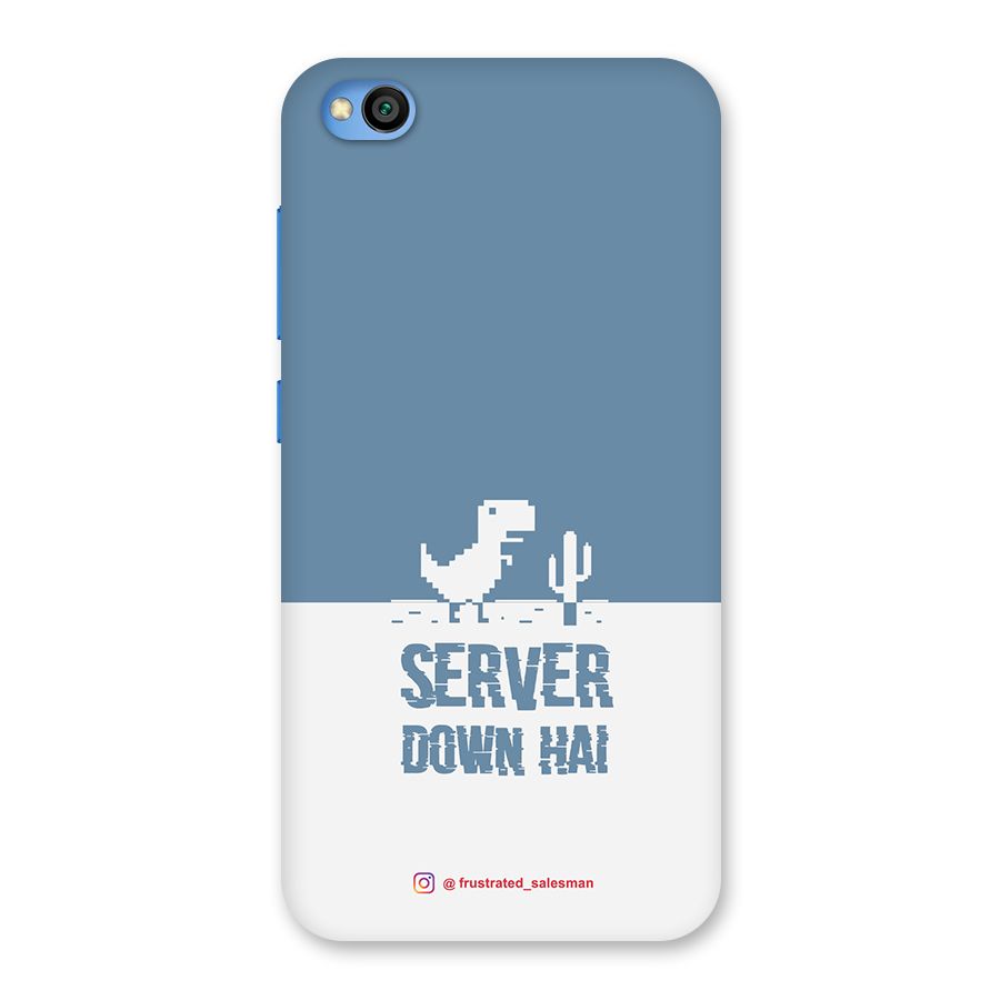 Server Down Hai SteelBlue Back Case for Redmi Go