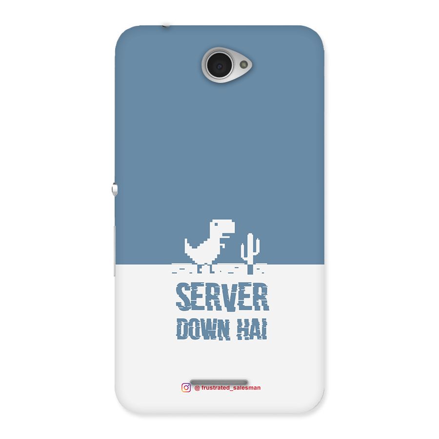 Server Down Hai SteelBlue Back Case for Sony Xperia E4