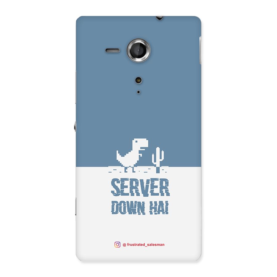 Server Down Hai SteelBlue Back Case for Sony Xperia SP