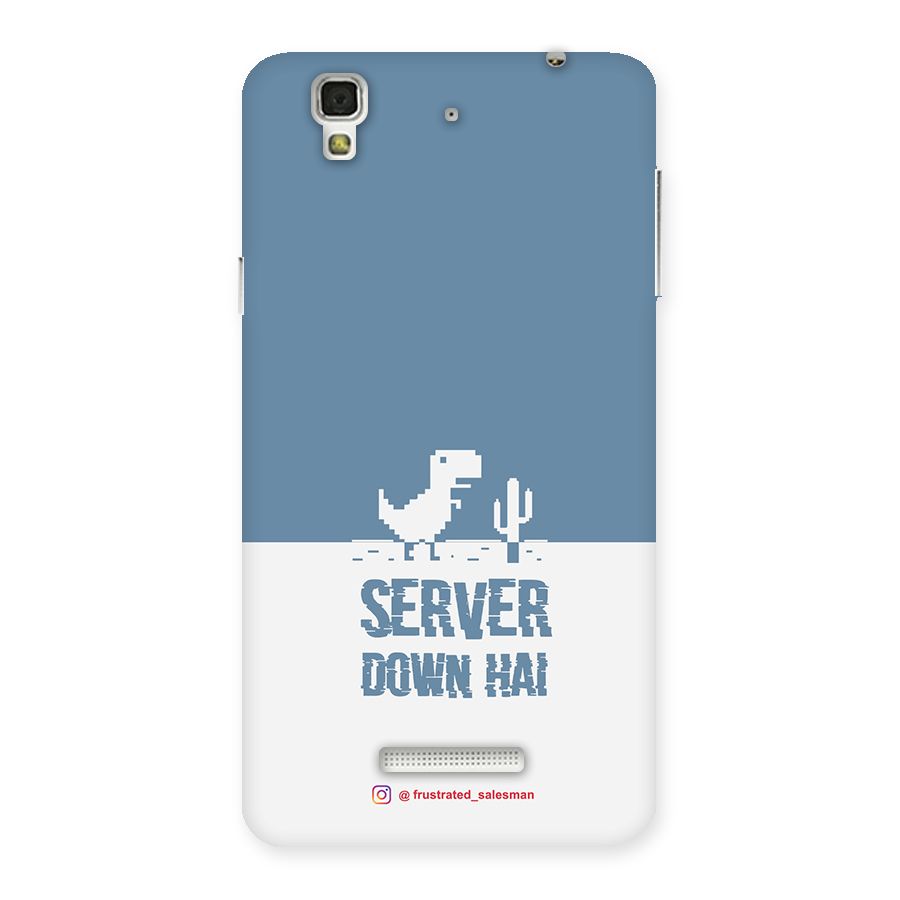 Server Down Hai SteelBlue Back Case for YU Yureka Plus