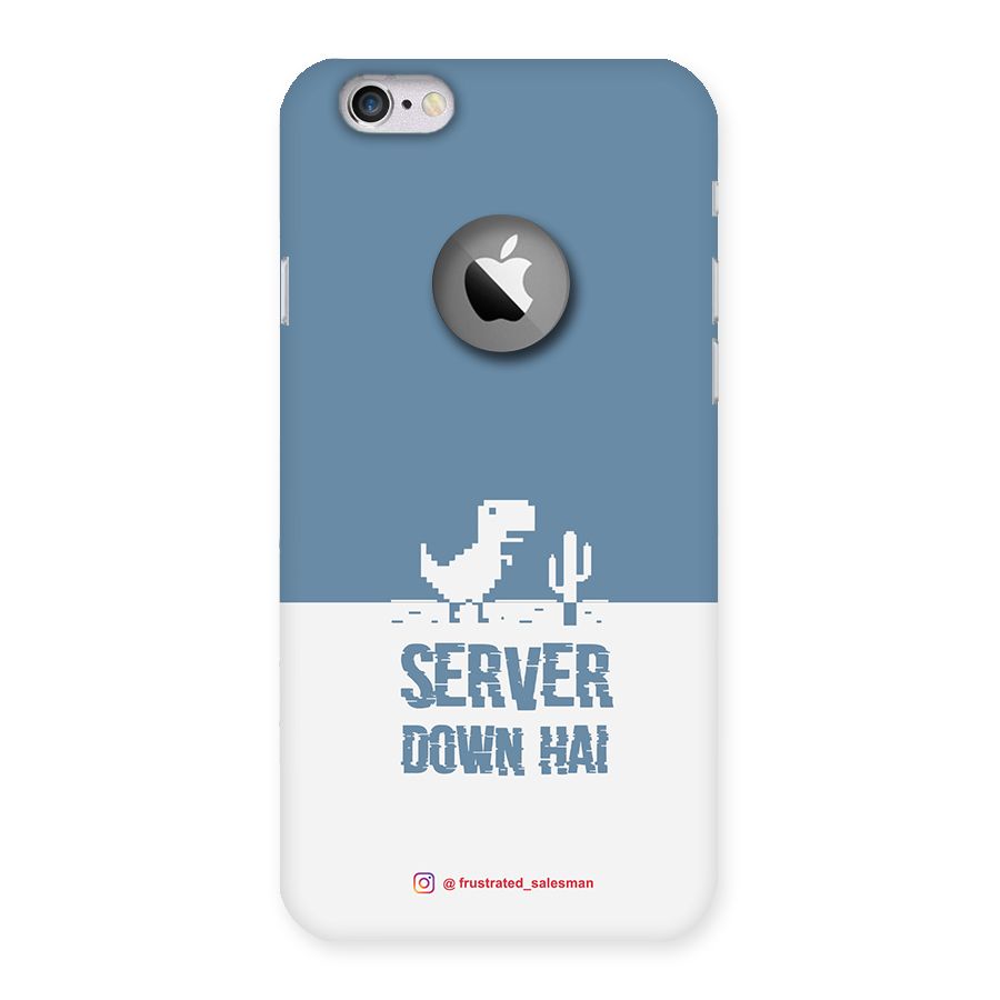 Server Down Hai SteelBlue Back Case for iPhone 6 Logo Cut