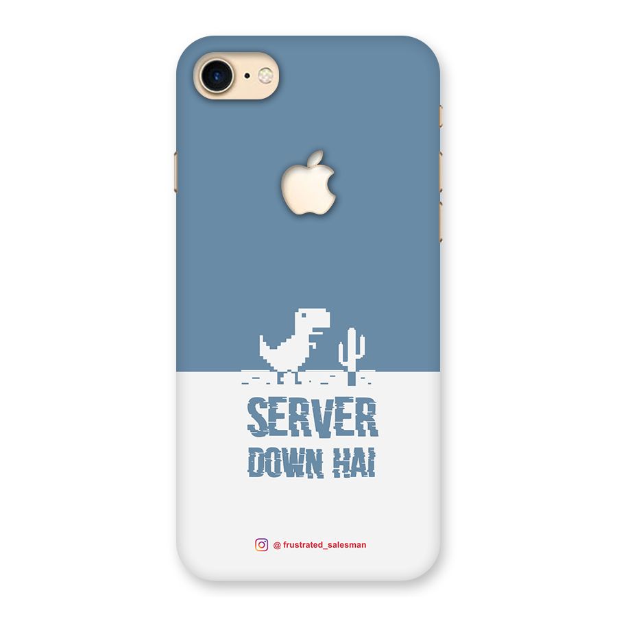 Server Down Hai SteelBlue Back Case for iPhone 7 Apple Cut