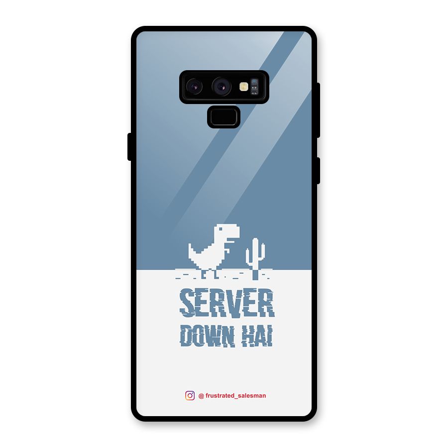 Server Down Hai SteelBlue Glass Back Case for Galaxy Note 9