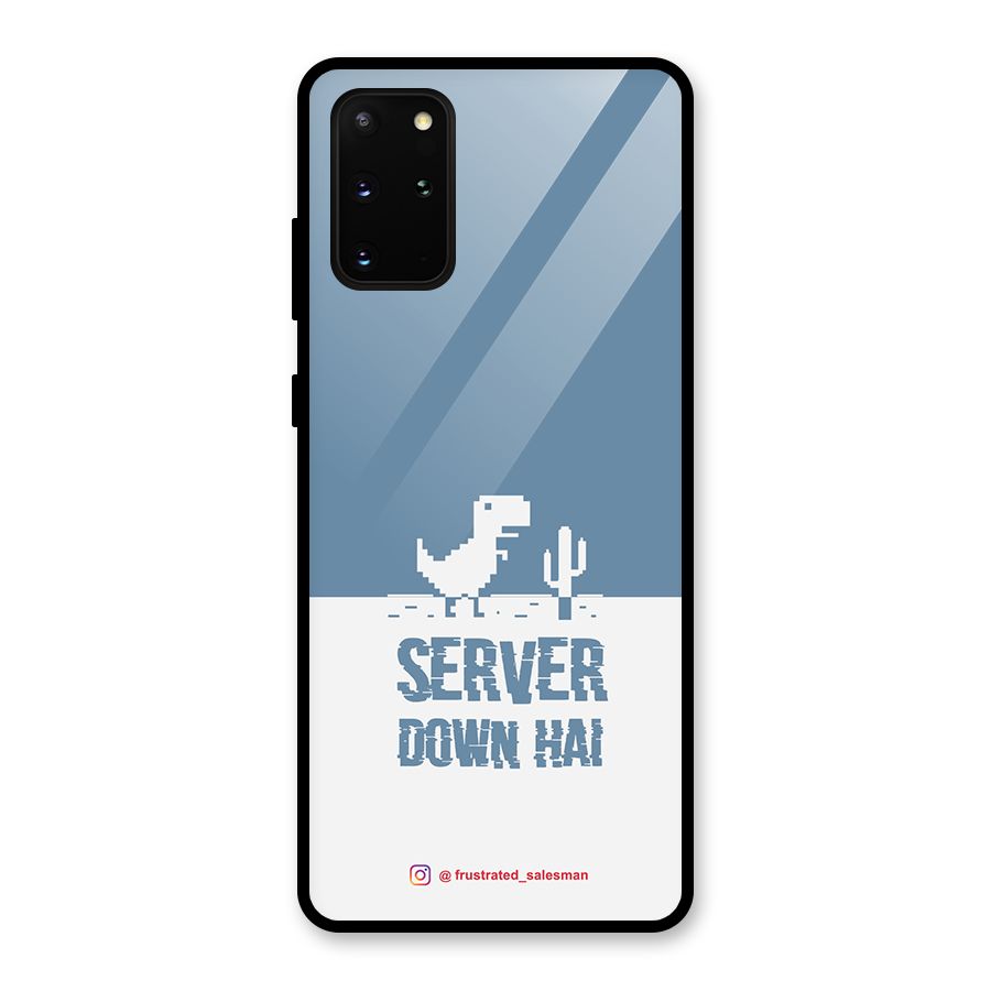 Server Down Hai SteelBlue Glass Back Case for Galaxy S20 Plus