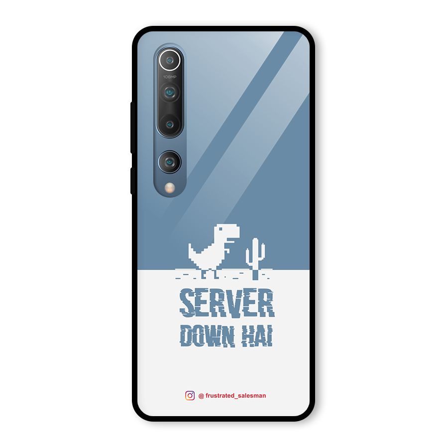 Server Down Hai SteelBlue Glass Back Case for Mi 10