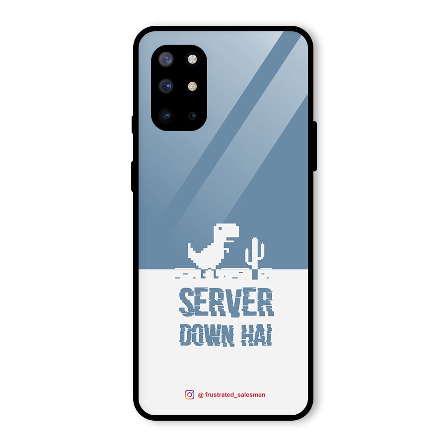 Server Down Hai SteelBlue Glass Back Case for OnePlus 8T