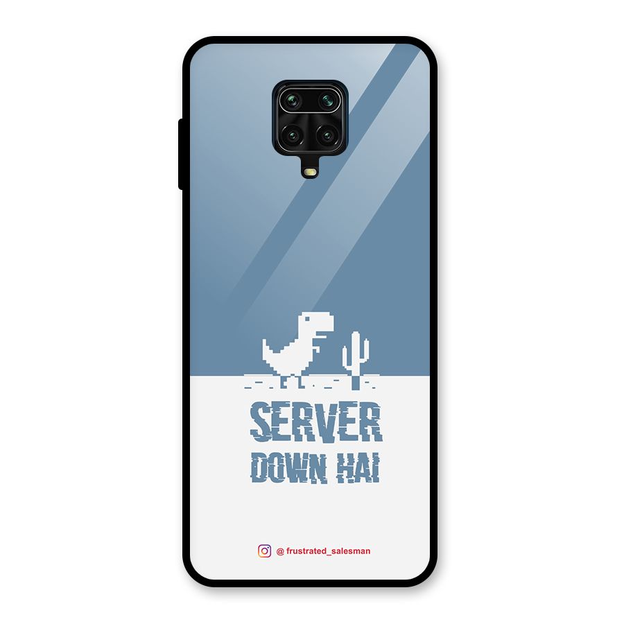 Server Down Hai SteelBlue Glass Back Case for Poco M2 Pro