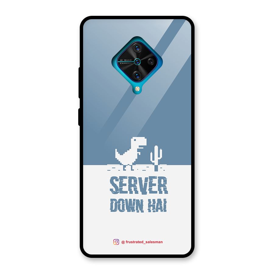 Server Down Hai SteelBlue Glass Back Case for Vivo S1 Pro