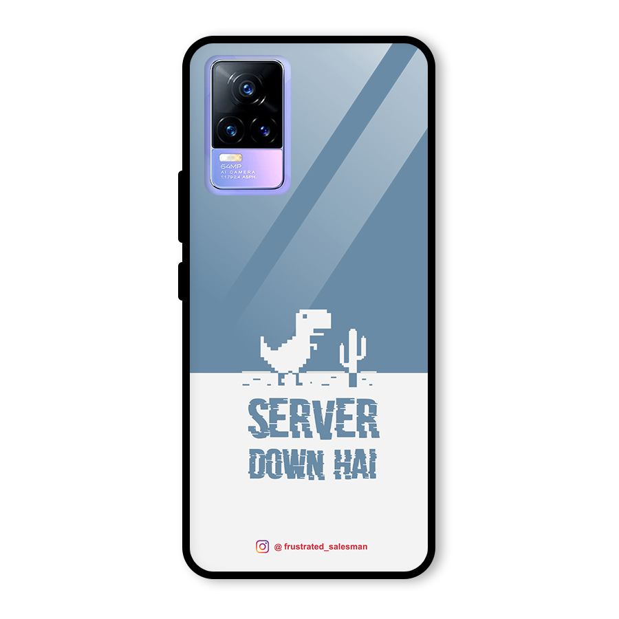 Server Down Hai SteelBlue Glass Back Case for Vivo Y73