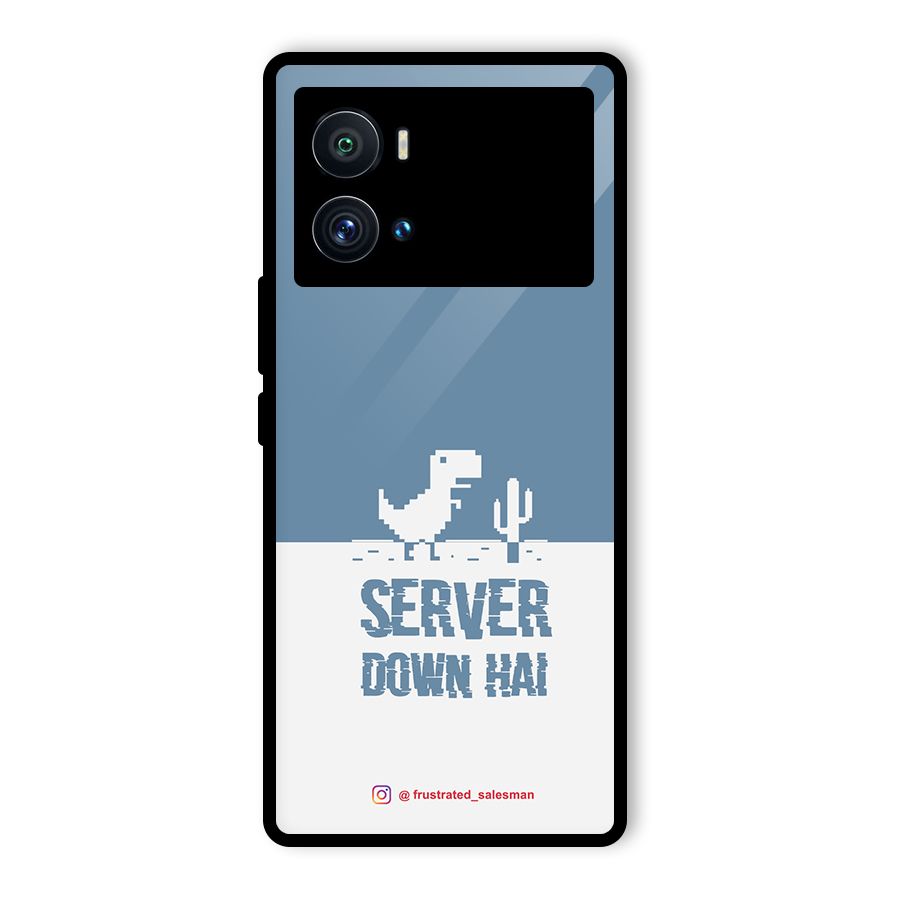Server Down Hai SteelBlue Glass Back Case for Vivo iQOO 9 Pro