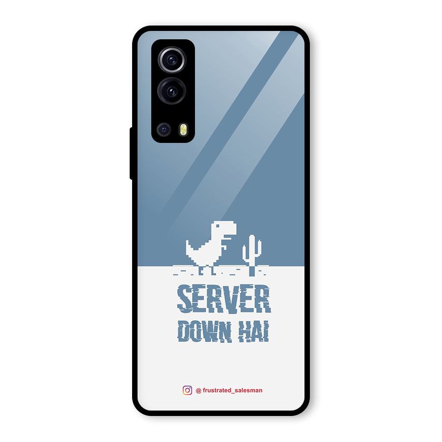 Server Down Hai SteelBlue Glass Back Case for Vivo iQOO Z3