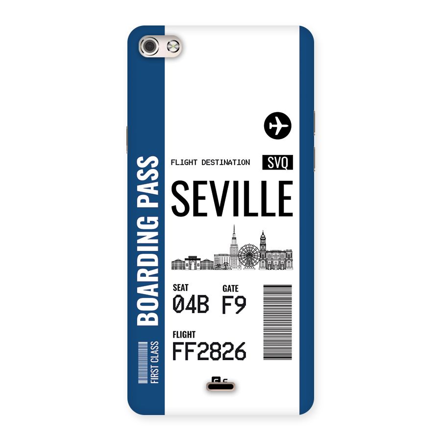 Seville Boarding Pass Back Case for Canvas Silver 5