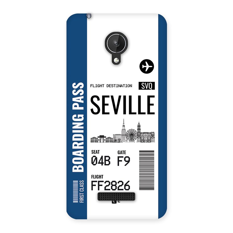 Seville Boarding Pass Back Case for Canvas Spark Q380