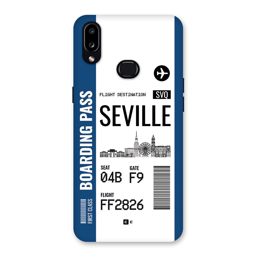 Seville Boarding Pass Back Case for Galaxy A10s
