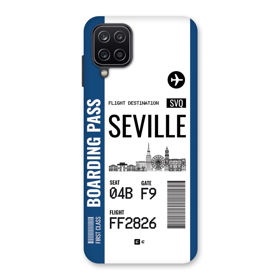 Seville Boarding Pass Back Case for Galaxy A12