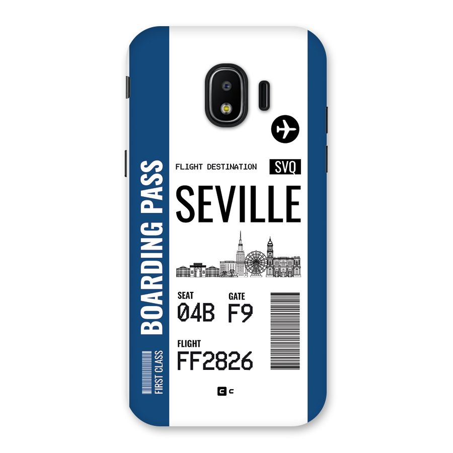 Seville Boarding Pass Back Case for Galaxy J2 Pro 2018