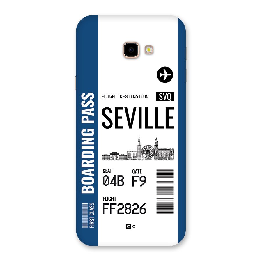 Seville Boarding Pass Back Case for Galaxy J4 Plus