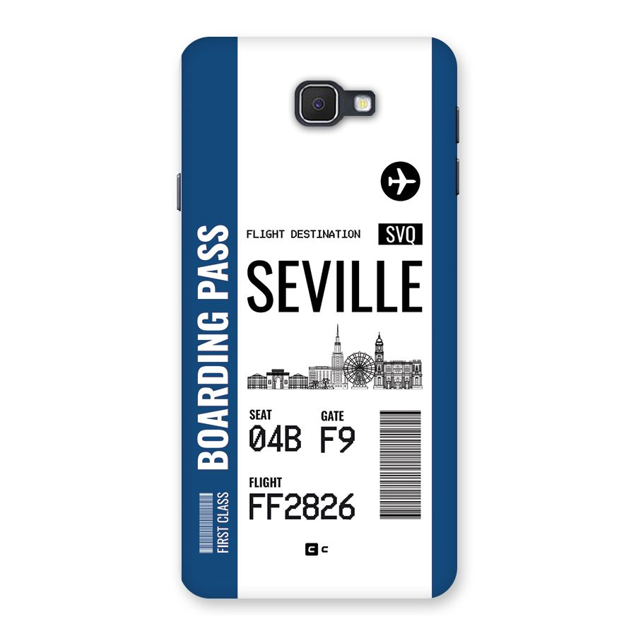 Seville Boarding Pass Back Case for Galaxy J7 Prime