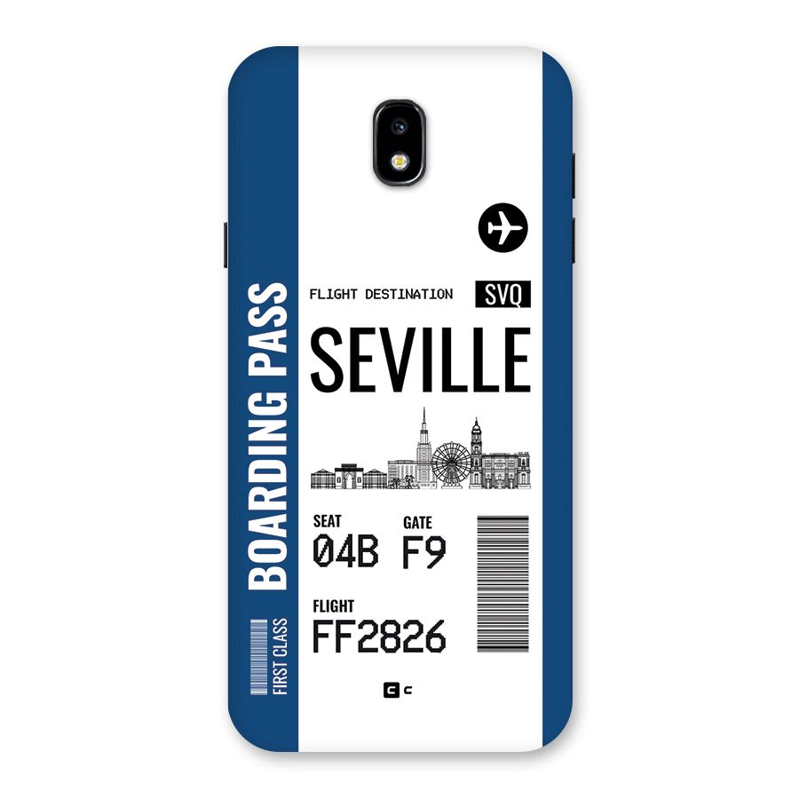 Seville Boarding Pass Back Case for Galaxy J7 Pro