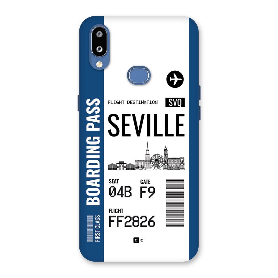 Seville Boarding Pass Back Case for Galaxy M01s