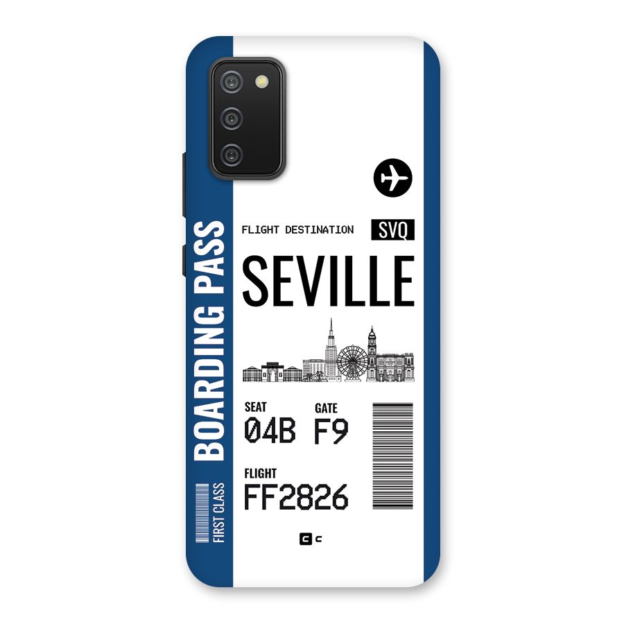 Seville Boarding Pass Back Case for Galaxy M02s