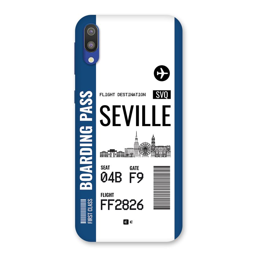 Seville Boarding Pass Back Case for Galaxy M10