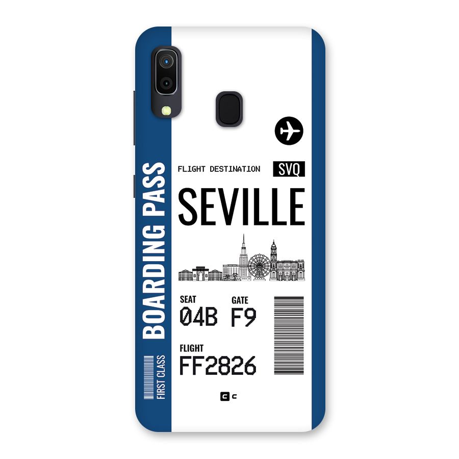 Seville Boarding Pass Back Case for Galaxy M10s