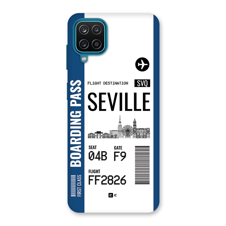 Seville Boarding Pass Back Case for Galaxy M12