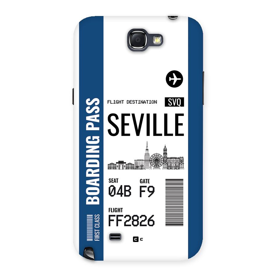 Seville Boarding Pass Back Case for Galaxy Note 2
