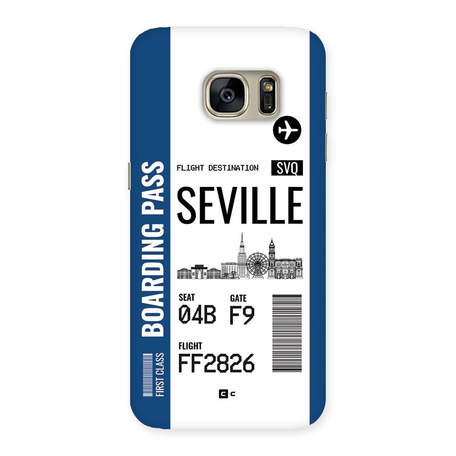 Seville Boarding Pass Back Case for Galaxy S7