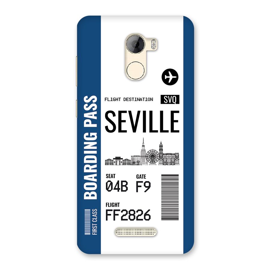 Seville Boarding Pass Back Case for Gionee A1 LIte