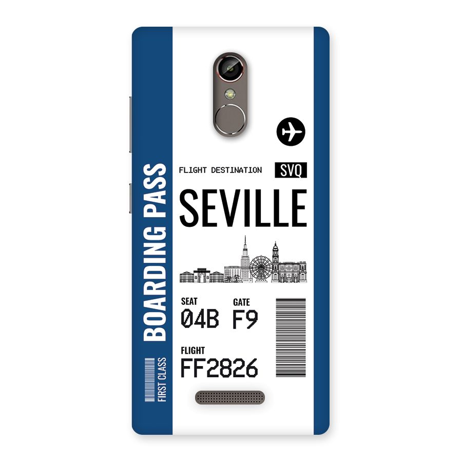 Seville Boarding Pass Back Case for Gionee S6s