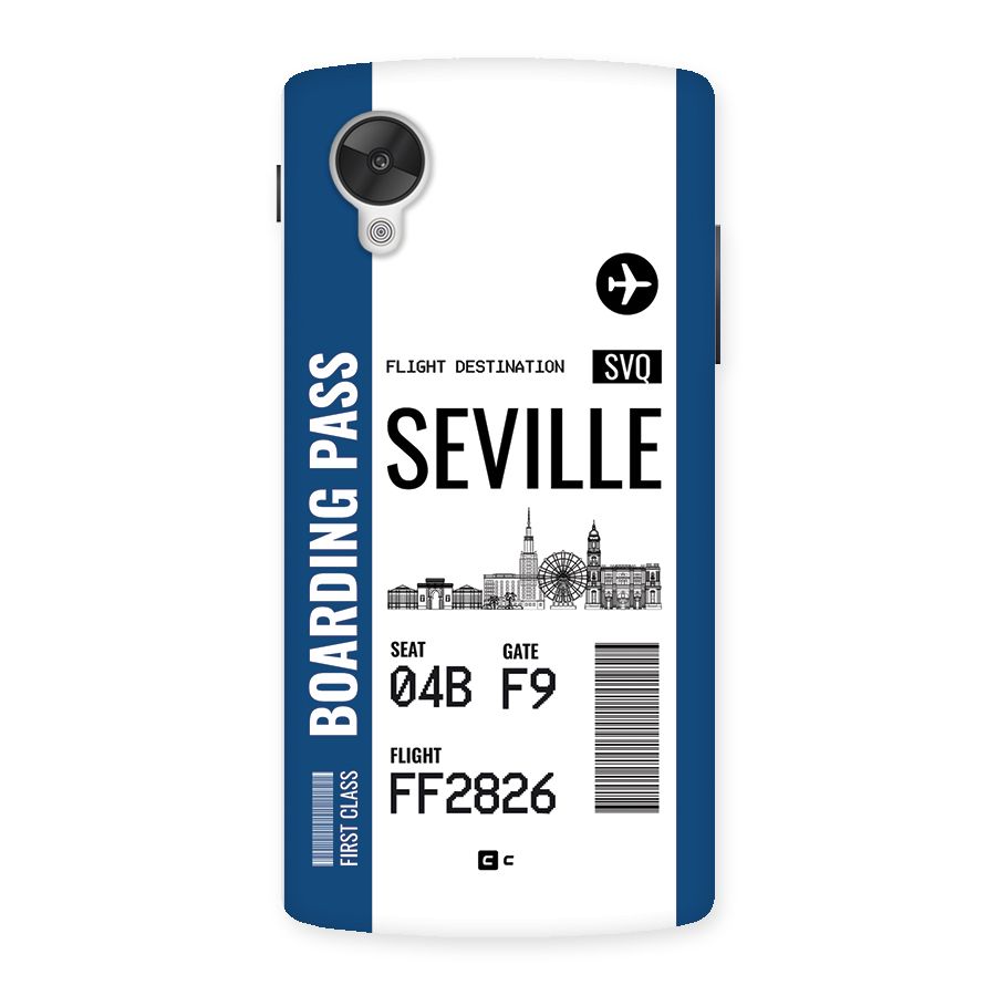 Seville Boarding Pass Back Case for Google Nexus 5