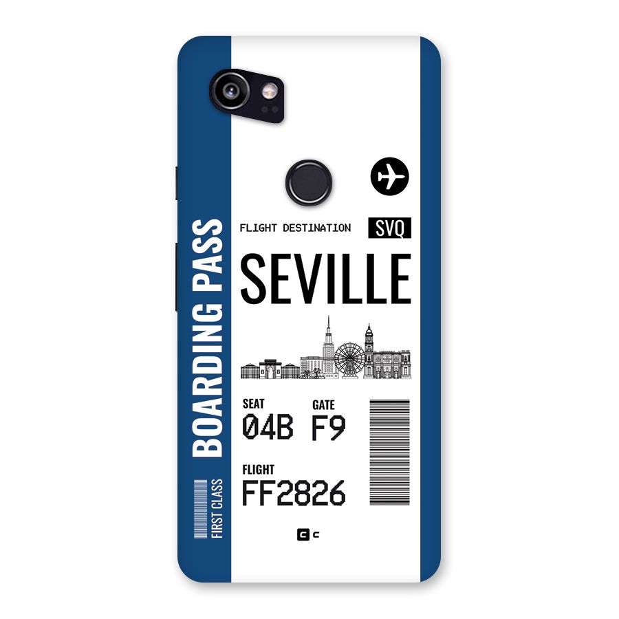 Seville Boarding Pass Back Case for Google Pixel 2 XL
