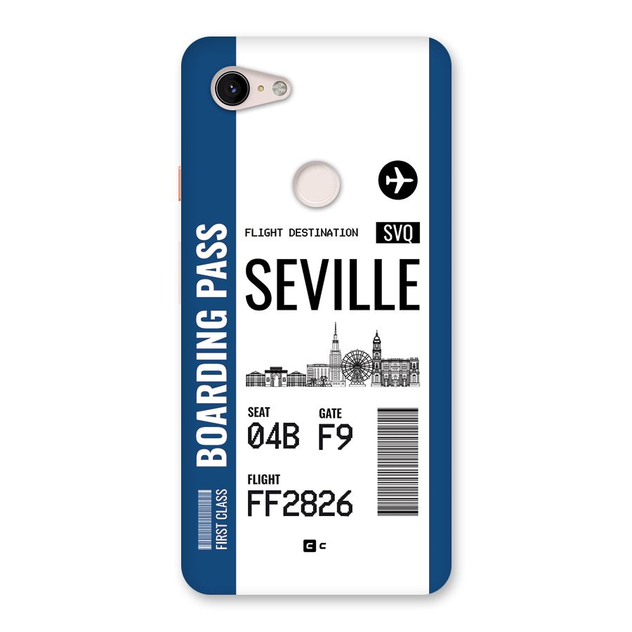 Seville Boarding Pass Back Case for Google Pixel 3 XL