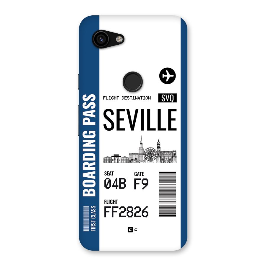 Seville Boarding Pass Back Case for Google Pixel 3a