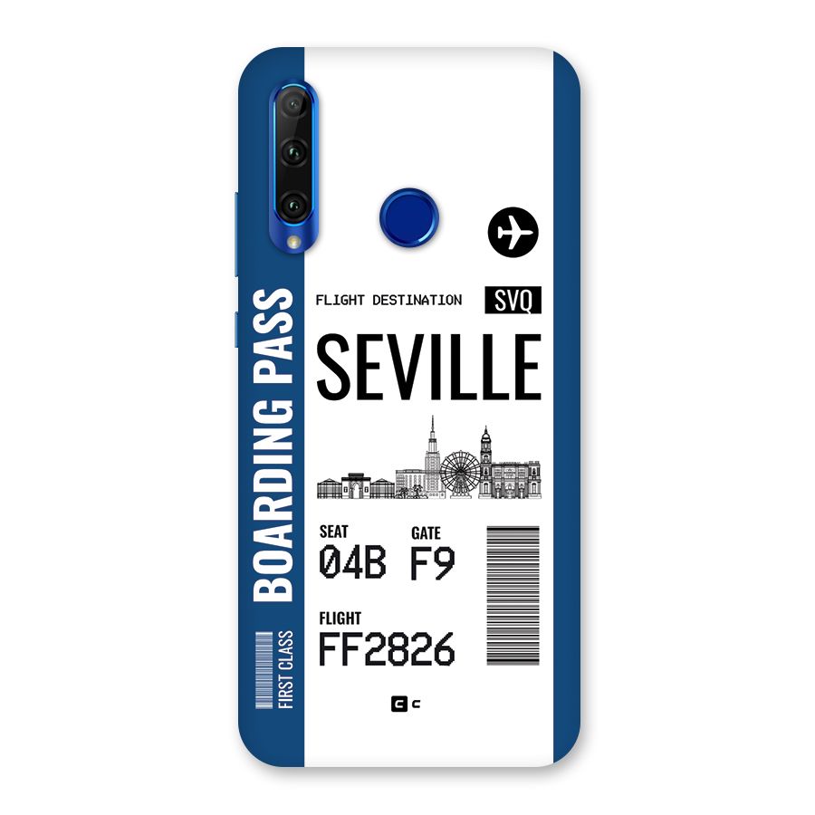 Seville Boarding Pass Back Case for Honor 20i
