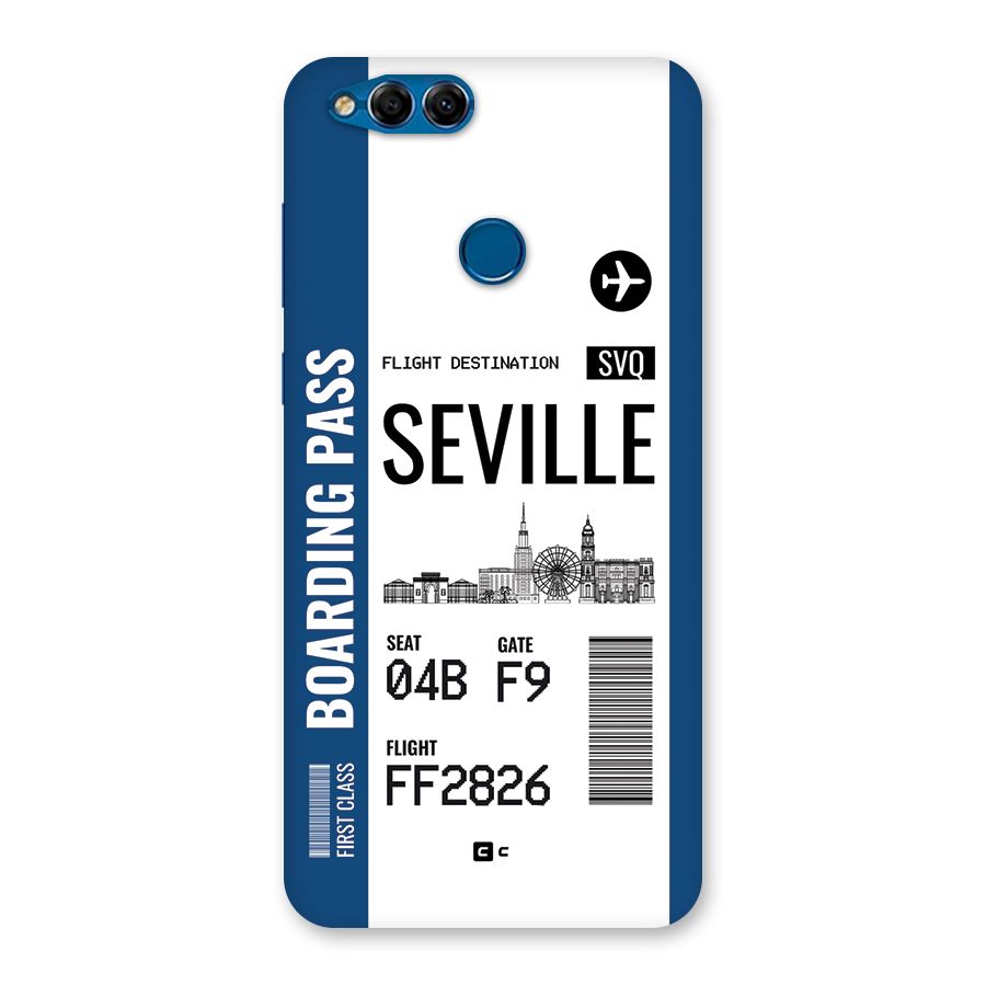 Seville Boarding Pass Back Case for Honor 7X