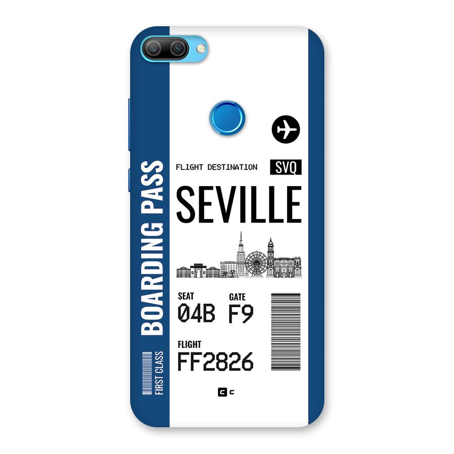 Seville Boarding Pass Back Case for Honor 9N